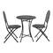 Hello Honey® Metal Cane Outdoor Bistro Patio Set